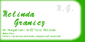 melinda granicz business card